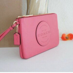 NWT Coach Dempsey Double Zip Wallet  C3319 With Patch Gorgeous Wristlet